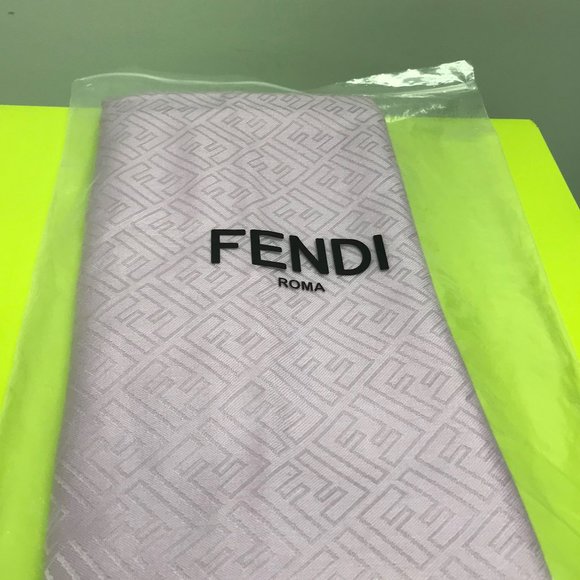 Fendi Pastel Purple Logo Scarf - Picture 1 of 4